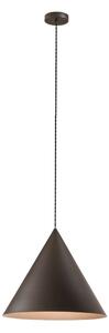 Sospensione Minimal Iconic Metallo Grigio Marrone 1 Luce E27 Ip20 D40