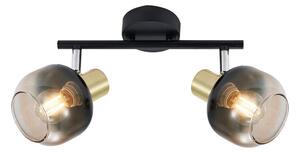 Prezent 27514 - Faretto PEGAS 2xE14/40W/230V nero/fumé