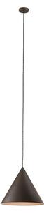 Sospensione Minimal Iconic Metallo Grigio Marrone 1 Luce E27 Ip20 D30