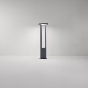 Paletto Esterno Moderno Kapp Alluminio Antracite Led 14W 3000K Ip65