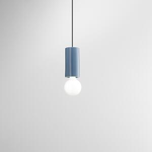 Sospensione Minimal Idea Ceramica Blu Lucido 1 Luce E27 Ip20