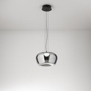 Lampadario Moderno Kave Metallo Vetro Specchiato Led 20W 3000K Dimmerabile Ip20