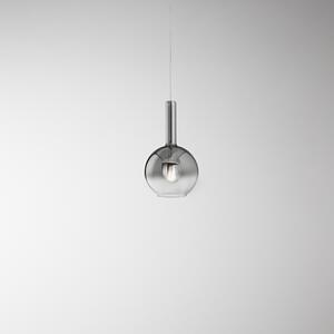 Sospensione Contemporanea Lollipop Vetro Fumè 1 Luce E27 Ip20 D20