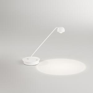 Lampada Da Tavolo Moderna Lyra Metallo Bianco Led 7W Dimmerabile Ip20
