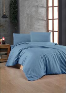 Biancheria da letto blu in cotone renforcé per letto singolo 140x200 cm – Mijolnir