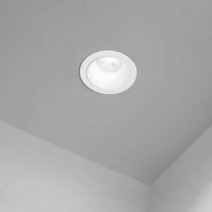 Faretto Incasso Moderno Oasis Metallo Bianco 1 Luce Gu10 Fisso Ip20 D9