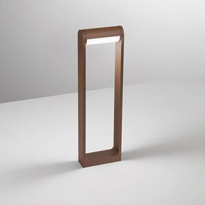 Paletto Esterno Moderno Orienta Alluminio Corten Led 12W 3000K Ip65