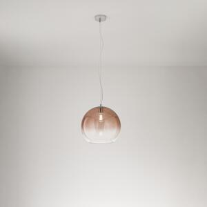 Sospensione Contemporanea Planet Vetro Marrone 1 Luce E27 Ip20 D35