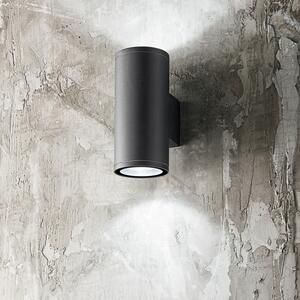 Applique Esterno Moderna Quarondo Alluminio Antracite 2 Gu10 Ip65