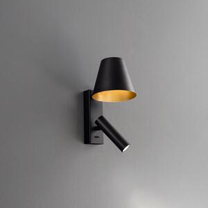 Applique Moderna Reverse Metallo Nero Led 6W 3000K Ip20