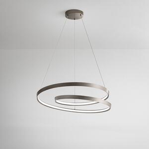 Sospensione Moderna Ritmo Metallo Grigio Led 70W Dimmerabile Ip20