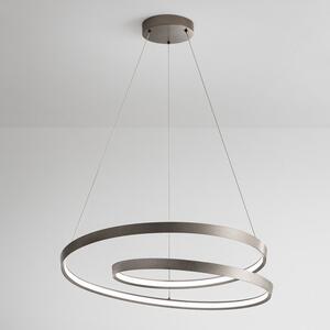 Sospensione Moderna Ritmo Metallo Grigio Led 55W Dimmerabile Ip20