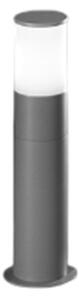 Paletto Esterno Contemporaneo Sigaro Alluminio Grigio 1 Luce E27 Ip54 H40