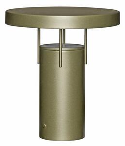 Hübsch HÜBSCH lampada LED da tavolo ricaricabile BringMe verde scuro metallizzato, 28 BringMe, dimmerabile, Verde, Metallo, Moderno