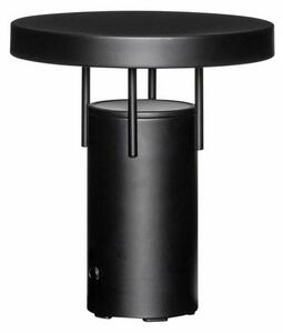 Hübsch HÜBSCH lampada LED da tavolo a ricarica BringMe Mini, nero opaco, 20 cm dimmerabile, Nero, Metallo, Moderno