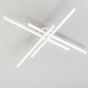 Plafoniera Moderna Syncro Alluminio Bianco Led 58W Dimmerabile Ip20