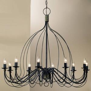Kögl Lampadario a soffitto Filo, dimmerabile, Blu, Soggiorno / Sala da pranzo, Metallo, Antico, Lampadario