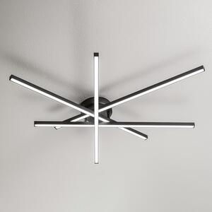 Plafoniera Moderna Syncro Alluminio Nero Led 58W Dimmerabile Ip20