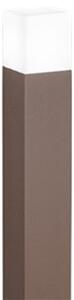 Paletto Esterno Moderno Tower Alluminio Corten 1 Luce E27 Ip54 H60