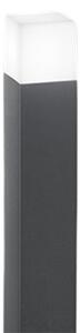 Paletto Esterno Moderno Tower Alluminio Antracite 1 Luce E27 Ip54 H60