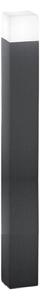Paletto Esterno Moderno Tower Alluminio Antracite 1 Luce E27 Ip54 H90