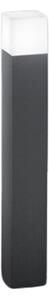 Paletto Esterno Moderno Tower Alluminio Grigio 1 Luce E27 Ip54 H90