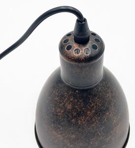 Brilagi - Lampadario LED sospeso su cavo RIDDY 1xE27/60W/230V rame/patina