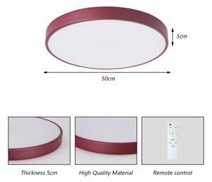 Brilagi-LED plafoniera dimmerabile POOL LED/60W/230V 3000-6000K 50 cm bordeaux + telecomando