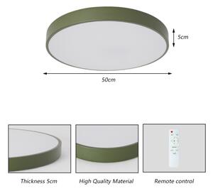 Brilagi - Plafoniera LED dimmerabile POOL LED/60W/230V 3000-6000K 50 cm verde + telecomando