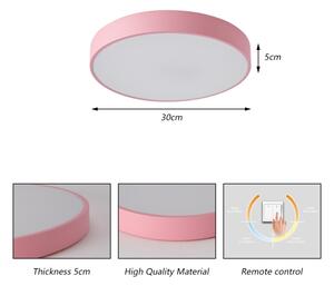 Brilagi - Plafoniera LED POOL LED/36W/230V 3000/4000/6000K 30 cm rosa