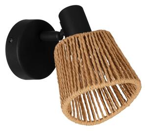 Eglo 44128 - Faretto da parete KEELBY 1xE14/10W/230V nero/beige