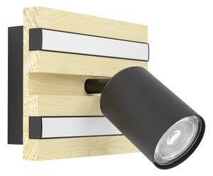 Eglo 390521-LED Lampada spot da parete GESTEIRA LED/2,2W/230V+2x1,2W+2x2W beige/nero