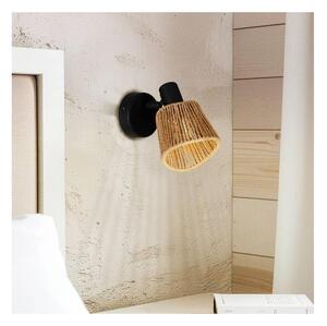 Eglo 44128 - Faretto da parete KEELBY 1xE14/10W/230V nero/beige