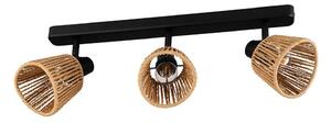 Eglo 44131 - Faretto KEELBY 3xE14/10W/230V nero/beige