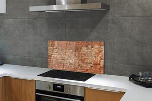 Pannello paraschizzi cucina Muro di mattoni d'epoca 125x50 cm