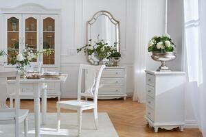 Sedia di legno bianca stile provenzale PRINCESS 832-Arrediorg.it
