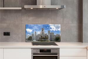 Pannello paraschizzi cucina Spagna Fontana del Palazzo di Madrid 125x50 cm