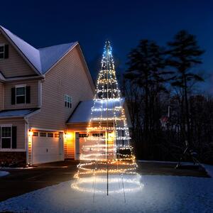 Twinkly Light Tree da esterni, RGBW, altezza 600cm