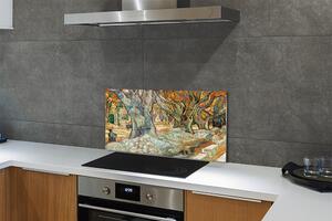 Pannello paraschizzi cucina Riparatore stradale - Vincent van Gogh 100x50 cm