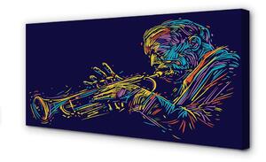 Quadro stampa su tela Trumpet Man 100x50 cm