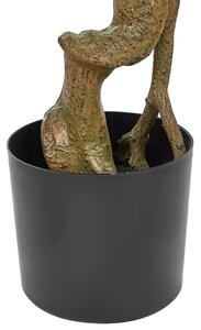 Pianta artificiale in vaso in plastica Ruscus 166 cm accessorio decorativo boho Beliani