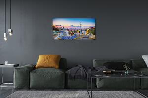 Quadro su tela Panorama della Spagna della città 100x50 cm