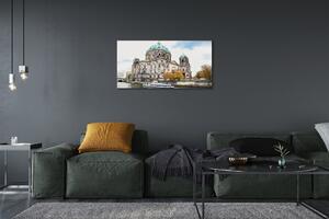 Quadro su tela Germania Cattedrale River di Berlino 100x50 cm