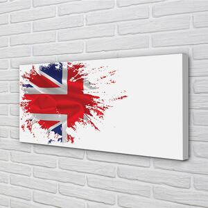 Quadro su tela La bandiera della Gran Bretagna 100x50 cm