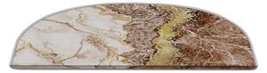 Gradini per scale in colore marrone chiaro-crema in set da 16 pezzi 20x65 cm Golden Marble - Vitaus
