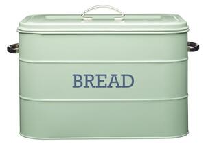 Cestino per il pane in latta verde Nostalgia Living Nostalgia - Kitchen Craft