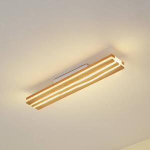 Lucande Plafoniera LED Silja, 13 W, legno, 100 cm