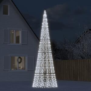 Luce Albero di Natale su Pennone 1534LED Bianco Freddo 500cm
