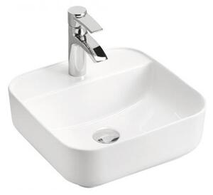 Lavabo in Vetroceramica MAGIC, bianco, 39 cm