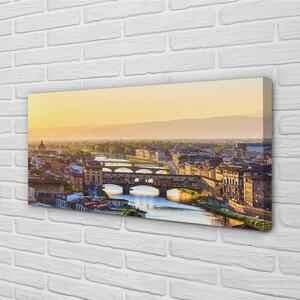 Quadro su tela Italia Sunrise Panorama 100x50 cm